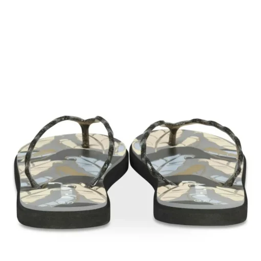 Tongs NOIR Femme Motif Uni A Enfiler
