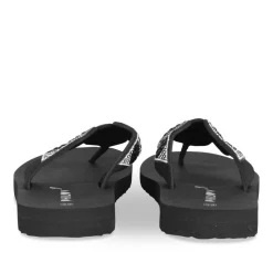 Tongs NOIR Femme Motif Uni A Enfiler