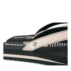 Tongs NOIR Femme Motif Uni A Enfiler