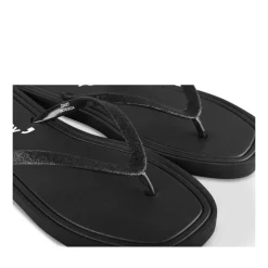 Tongs NOIR Femme Motif Uni A Enfiler