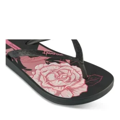 Tongs NOIR Femme Motif Uni A Enfiler