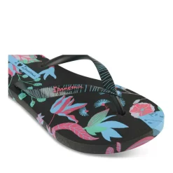 Tongs NOIR Femme Motif Uni A Enfiler