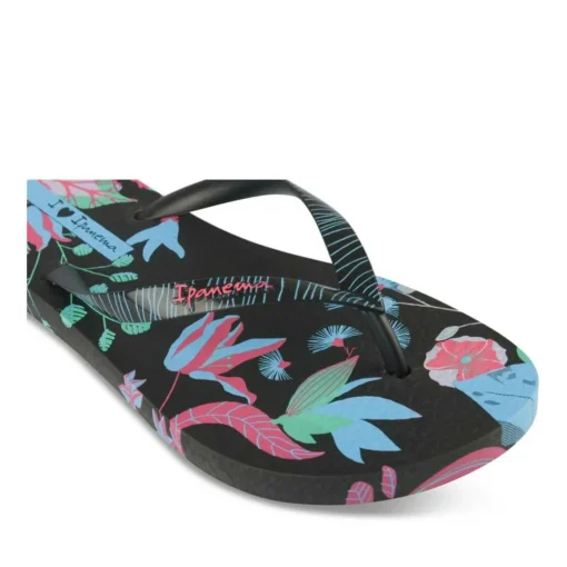 Tongs NOIR Femme Motif Uni A Enfiler
