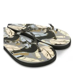 Tongs NOIR Femme Motif Uni A Enfiler