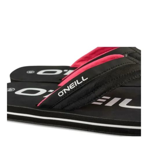 Tongs NOIR Femme Motif Uni A Enfiler