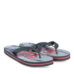 Tongs NOIR Garçon Motif Uni A Enfiler