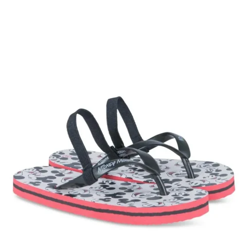 Tongs NOIR Garçon Motif Uni A Enfiler