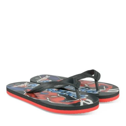 Tongs NOIR Garçon Motif Uni A Enfiler