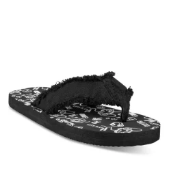 Tongs NOIR Garçon Motif Uni A Enfiler