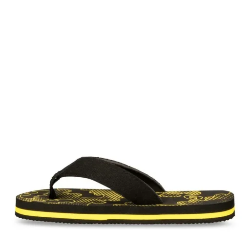 Tongs NOIR Garçon Motif Uni