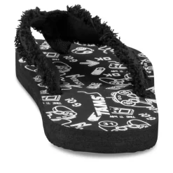 Tongs NOIR Garçon Motif Uni A Enfiler