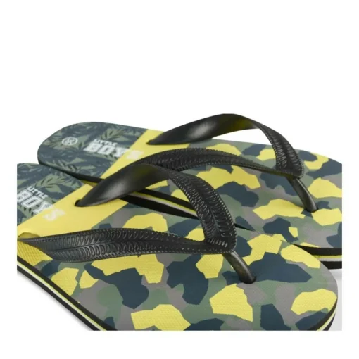 Tongs NOIR Garçon Motif Uni A Enfiler