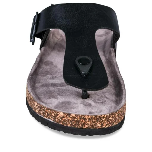 Tongs NOIR Homme Boucle