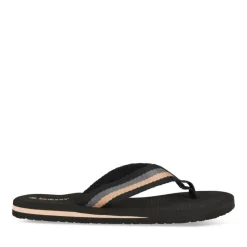 Tongs NOIR Homme Motif Uni A Enfiler