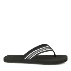 Tongs NOIR Homme Motif Uni A Enfiler