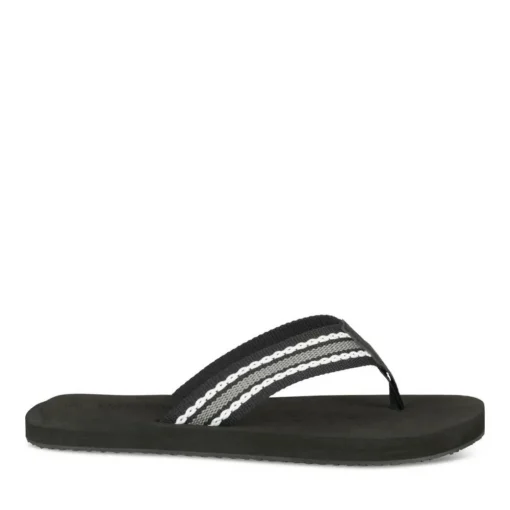Tongs NOIR Homme Motif Uni A Enfiler