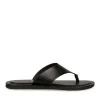 Tongs NOIR Homme Motif Uni A Enfiler