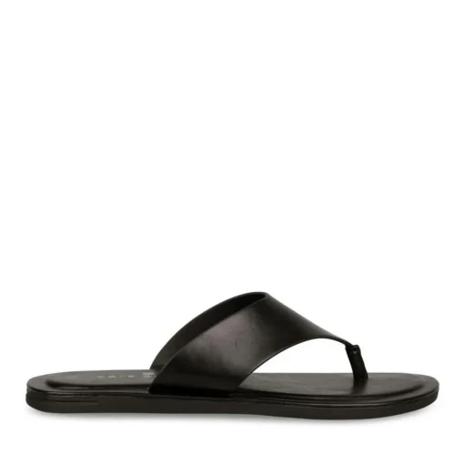 Tongs NOIR Homme Motif Uni A Enfiler