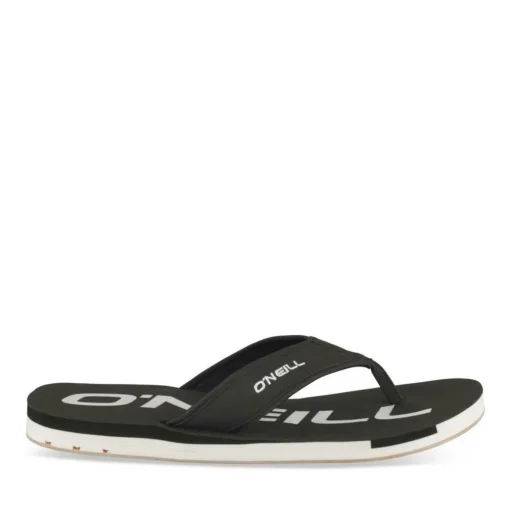 Tongs NOIR Homme Motif Uni A Enfiler