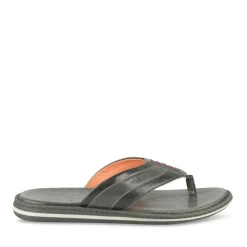Tongs NOIR Homme Motif Uni A Enfiler