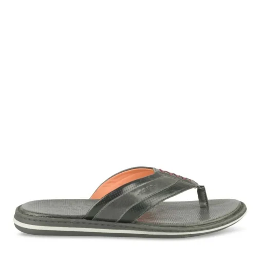 Tongs NOIR Homme Motif Uni A Enfiler