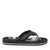 Tongs NOIR Homme Motif Uni A Enfiler
