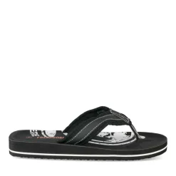 Tongs NOIR Homme Motif Uni A Enfiler