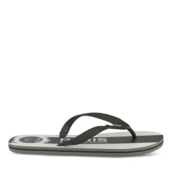 Tongs NOIR Homme Motif Uni A Enfiler