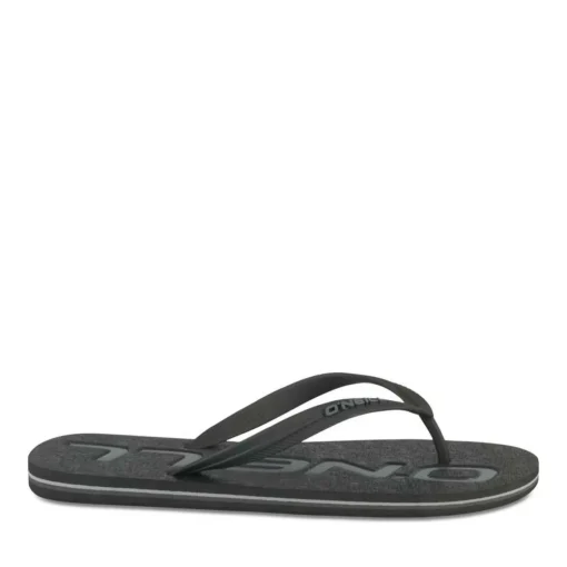 Tongs NOIR Homme Motif Uni A Enfiler