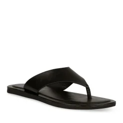 Tongs NOIR Homme Motif Uni A Enfiler