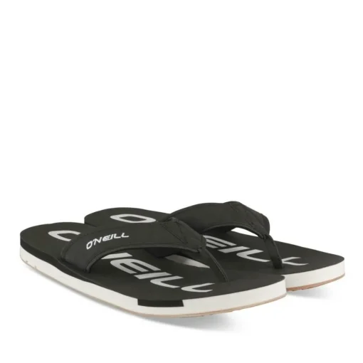 Tongs NOIR Homme Motif Uni A Enfiler