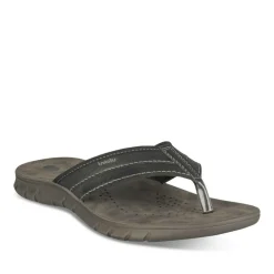 Tongs NOIR Homme Motif Uni A Enfiler