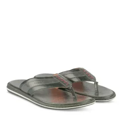 Tongs NOIR Homme Motif Uni A Enfiler