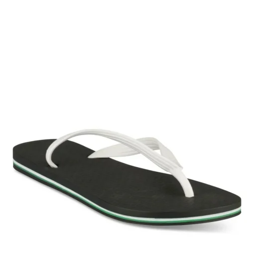 Tongs NOIR Homme Motif Uni A Enfiler
