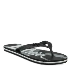 Tongs NOIR Homme Motif Uni A Enfiler