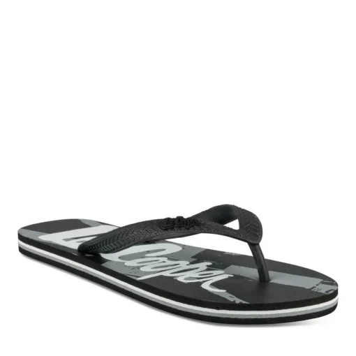 Tongs NOIR Homme Motif Uni A Enfiler
