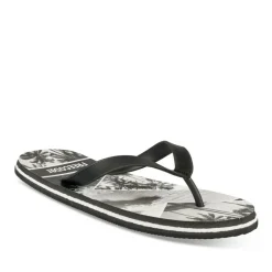 Tongs NOIR Homme Motif Uni A Enfiler