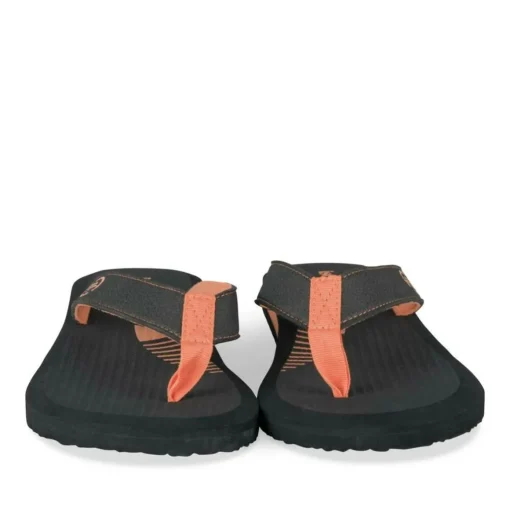 Tongs NOIR Homme Motif Uni A Enfiler