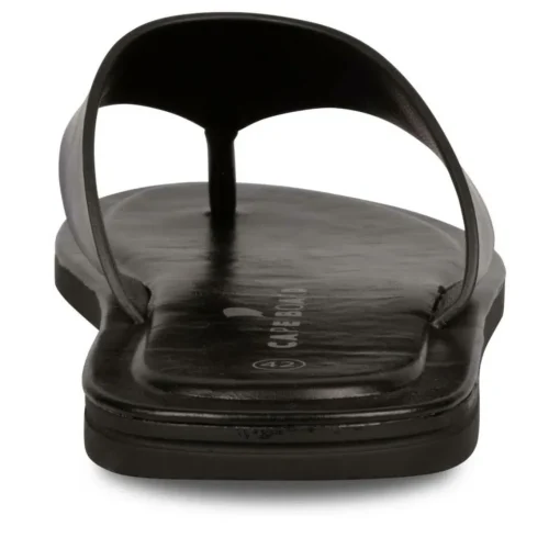 Tongs NOIR Homme Motif Uni A Enfiler