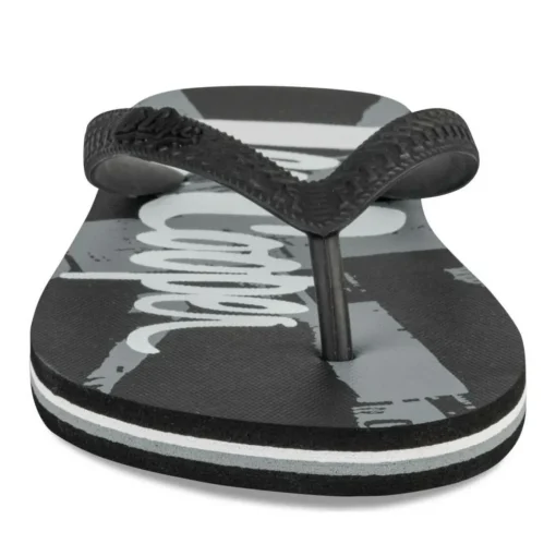 Tongs NOIR Homme Motif Uni A Enfiler