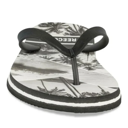 Tongs NOIR Homme Motif Uni A Enfiler