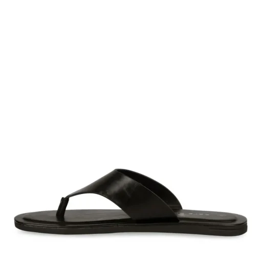 Tongs NOIR Homme Motif Uni A Enfiler