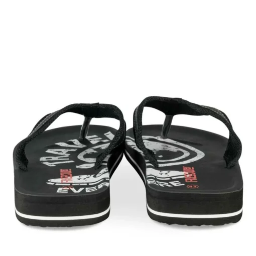 Tongs NOIR Homme Motif Uni A Enfiler