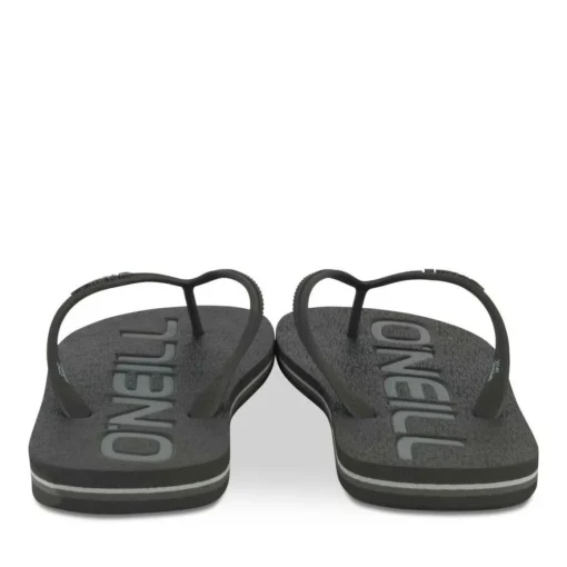 Tongs NOIR Homme Motif Uni A Enfiler