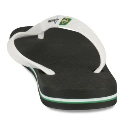 Tongs NOIR Homme Motif Uni A Enfiler