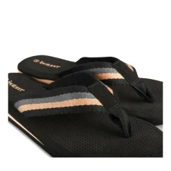 Tongs NOIR Homme Motif Uni A Enfiler