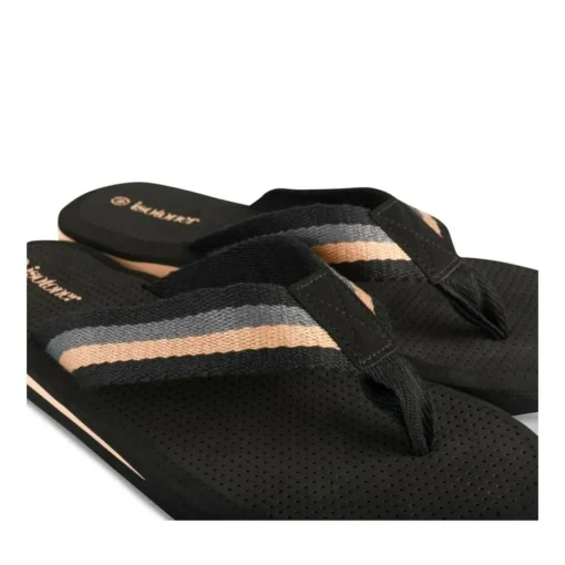 Tongs NOIR Homme Motif Uni A Enfiler