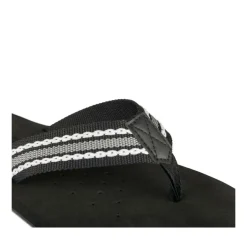 Tongs NOIR Homme Motif Uni A Enfiler
