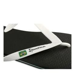 Tongs NOIR Homme Motif Uni A Enfiler