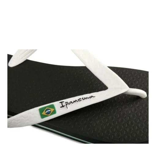 Tongs NOIR Homme Motif Uni A Enfiler